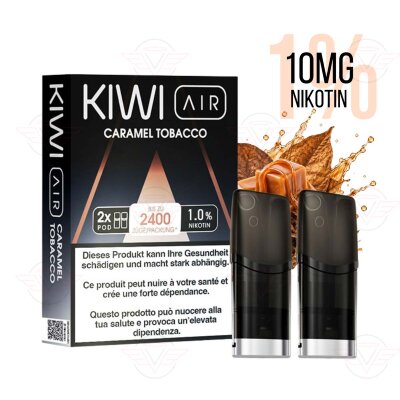 KIWI Vapor - Kiwi Air Pods - Caramel Tobacco 10mg