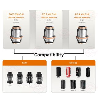Geek Vape - Mesh Z XM Coils 5er Pack