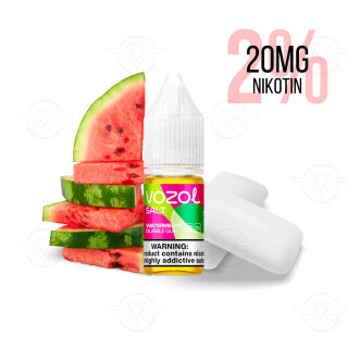 Vozol E-Liquid Watermelon Bubblegum 20mg Nicotine Salt -...