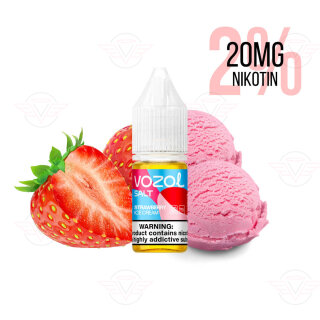 Vozol E-Liquid Strawberry Ice Cream 20mg Nicotine Salt -...