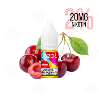 Vozol E-Liquid Cherry 20mg Nicotine Salt - BBD Expired