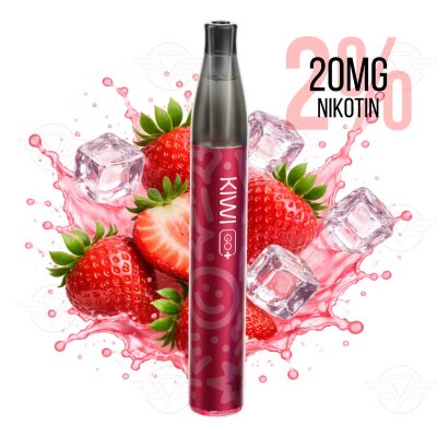 KIWI Vapor - KIWI Go Plus - Graffiti Edition - Pures Rot - Strawberry Ice