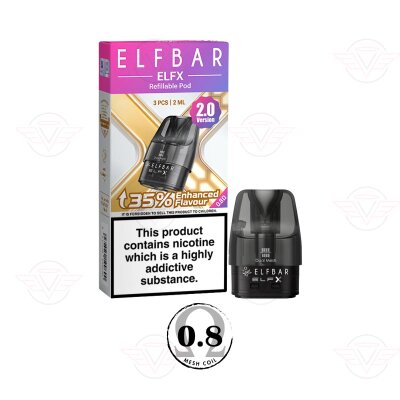 Elfbar - ELFX Ersatzpods V2 - 0,8 Ohm