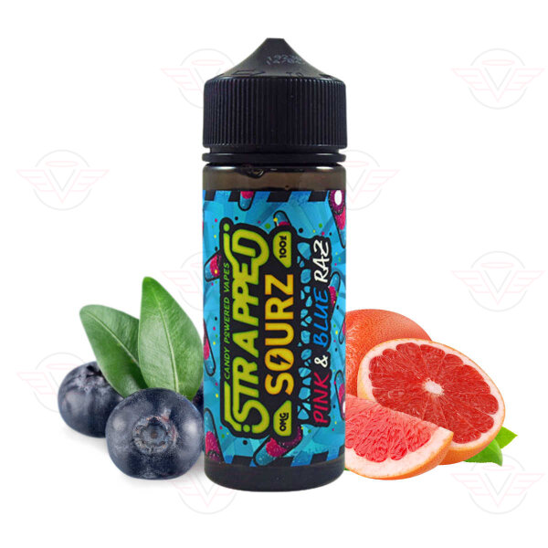 Strapped Sourz - Pink and Blue Raz Shortfill