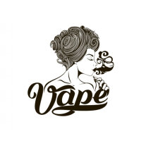 Flasche - mit Logo und Skala 120ml Vape Woman
