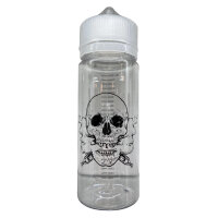 Flasche - mit Logo und Skala 120ml Skull