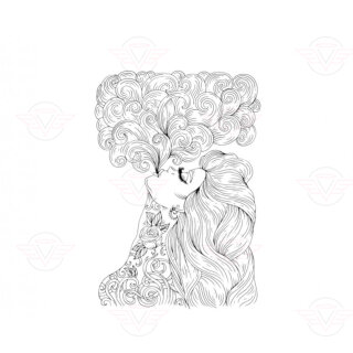 Bottle - with logo and scale 120ml Woman