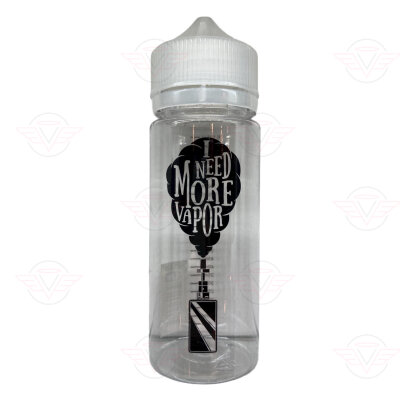 Flasche - mit Logo und Skala 120ml More Vapor