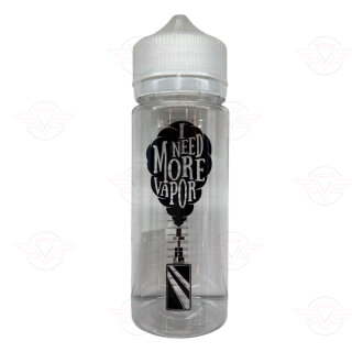 Flasche - mit Logo und Skala 120ml More Vapor