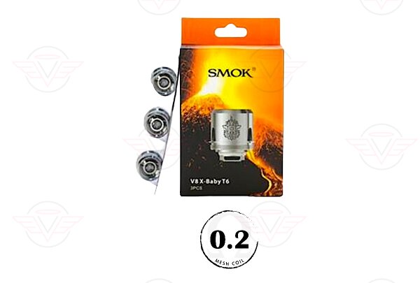SMOK - Résistances V8 X-Baby T6 0,2 ohm
