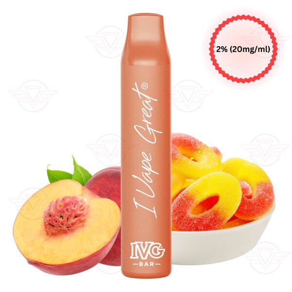 IVG - Bar Plus Peach Rings 20 mg