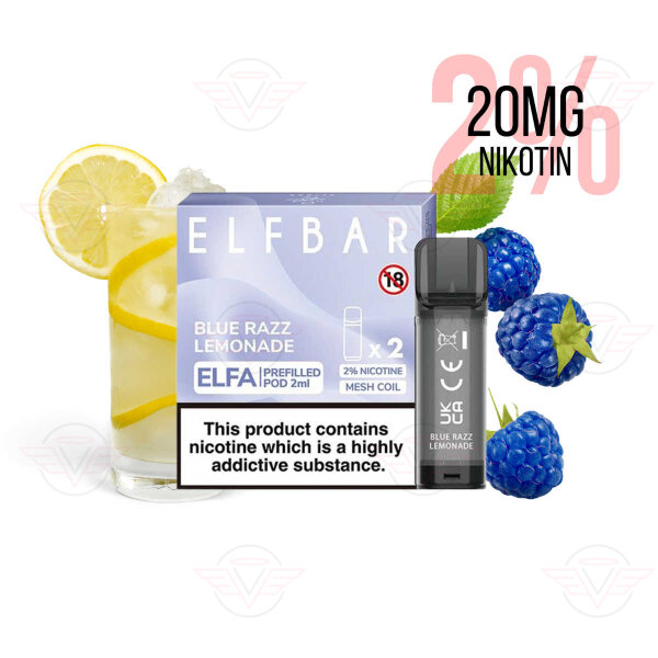 Elfbar - Elfa Pod Pre-Riempito 2Pack - Blue Razz Lemonade