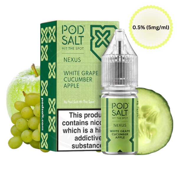 Pod Salt - Nexus White Grape Cucumber Apple 5mg/ml