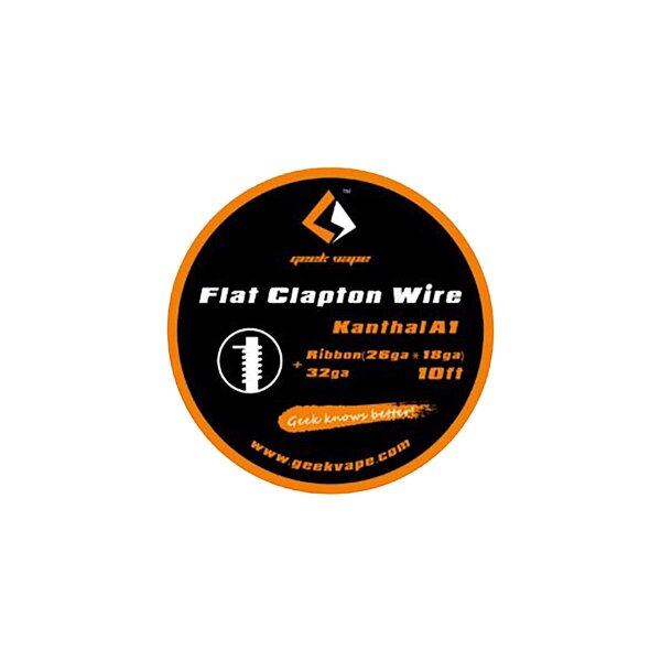 Geek Vape - Filo Kanthal A1 Flat Clapton, nastro (26ga x 18ga) + 32ga