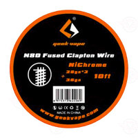 Geek Vape - N80 Fused Clapton Wire NiChrome 10ft, 28ga x...