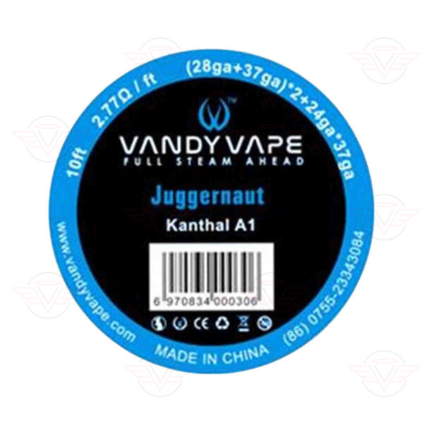 Vandy Vape - Juggernaut Kanthal A1 10ft, (28ga + 37ga) x 2 + 24ga x 37ga