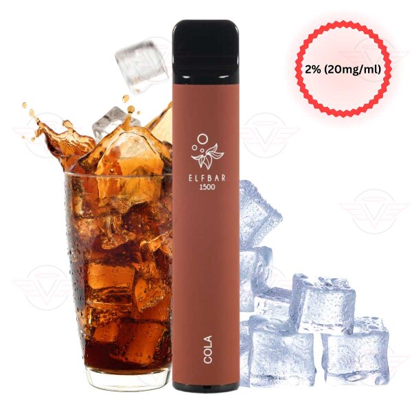 Elfbar - Cigarette électronique jetable Cola 1500 bouffées