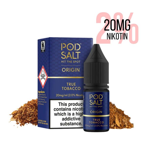 Pod Salt - Origin - True Tobacco 10ml 20mg Nikotin Salz