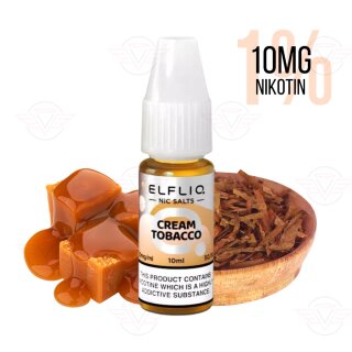 Elfbar - Elfliq Cream Tobacco (Snoow Tobacco) 10mg...