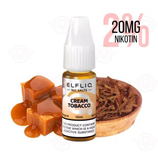 Elfbar - Elfliq Cream Tobacco (Snoow Tobacco) 20mg...