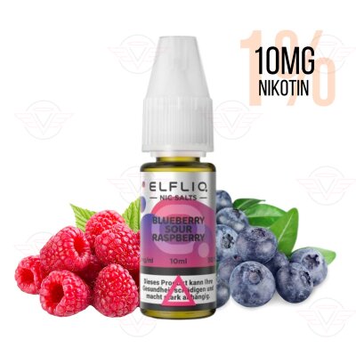 Elfbar - Elfliq Blueberry Sour Raspberry 10mg Nikotin Salz