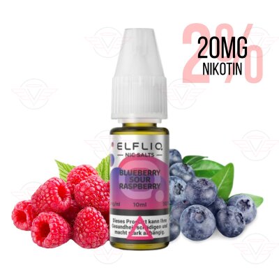 Elfbar - Elfliq Blueberry Sour Raspberry 20mg Nikotin Salz