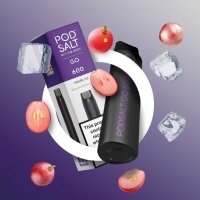 Pod Salt Go 600 Sigaretta elettronica usa e getta - Grape Ice 20mg