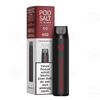 Pod Salt Go 600 - Einweg E-Zigarette - Strawberry Ice 20mg NS
