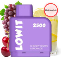 Elfbar - Lowit 2500 Prefilled Pod Cherry Grape Lemonade