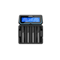 XTAR - Caricatore LCD X4 per 4 batterie