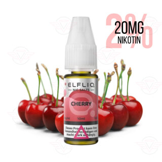 Elfbar - Elfliq Cherry 20mg sel de nicotine