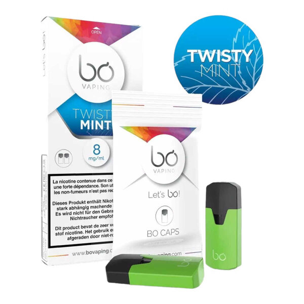 BO Caps - Twisty Mint ab 6 Pack 10% - MHDÜ 8 mg