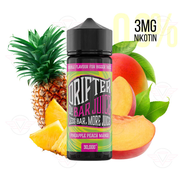 Drifter Bar Juice - Pineapple Peach Mango 120ml mit 3mg/ml Nikotin
