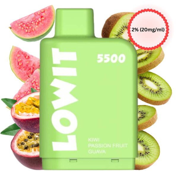 ELFBAR LOWIT 5500 Kiwi Passionfruit Guava