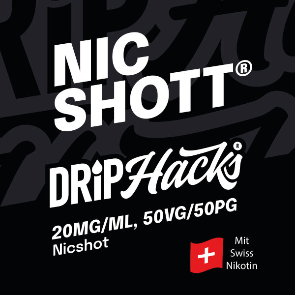 Drip Hacks - Nic Shott 10ml 20mg/ml 50/50 - E-Zigaretten Shop Liquids, 1.50  CHF