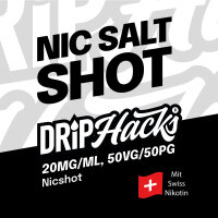 Drip Hacks - Nic Salt Shot 10ml 20mg/ml 50/50