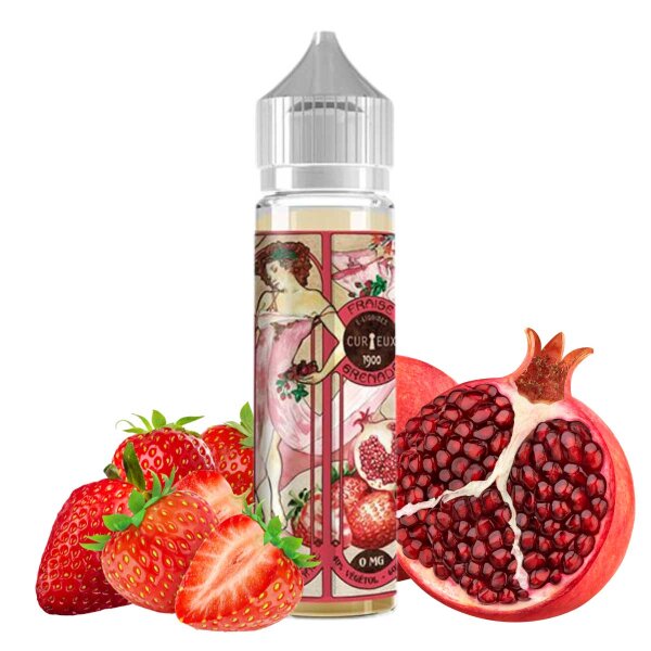 CURIEUX - Fraise Grenade 50ml Ricarica breve