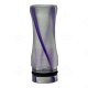 Drip Tip - Kunststoff 510er transparent - purple