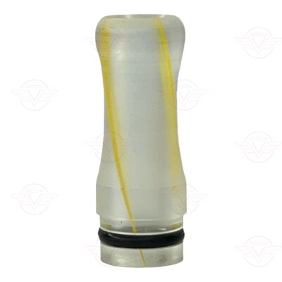 Drip tip - plastic 510 transparent - yellow