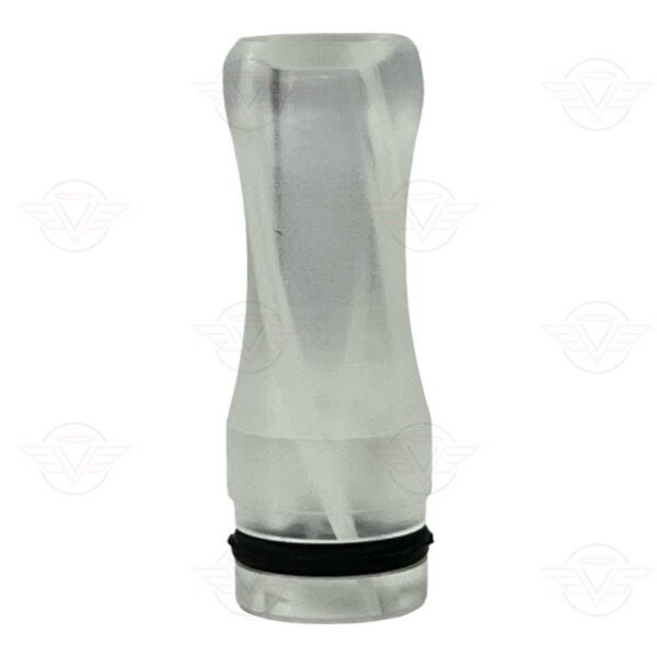 Drip tip - plastic 510 transparent - white