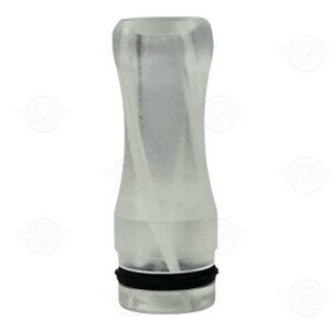 Drip tip - plastic 510 transparent - white