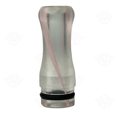 Drip tip - plastic 510 transparent - pink
