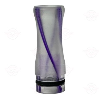Drip tip - plastic 510 transparent - pink
