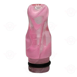 Drip Tip - Kunststoff 510er bauchig pink