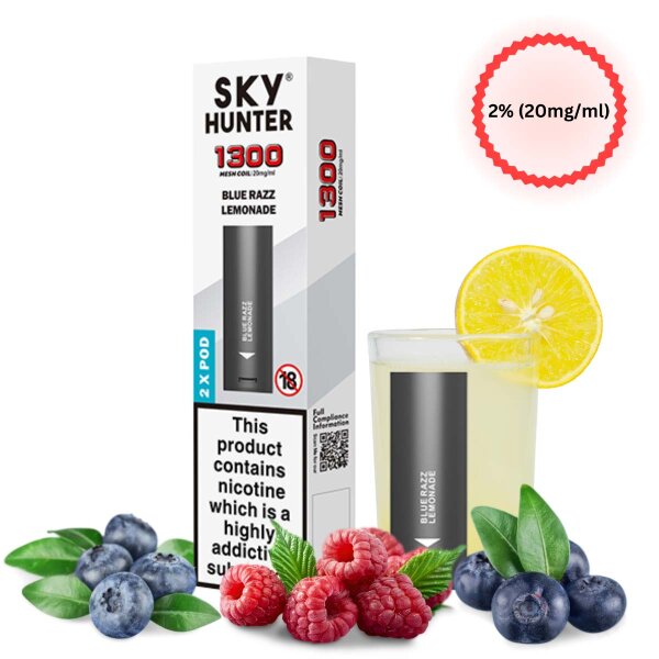 Sky Hunter - Prefilled Pods mit Mesh Coil Blue Razz Lemonade