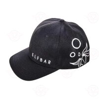 Elfbar - Capuchon noir avec logo blanc