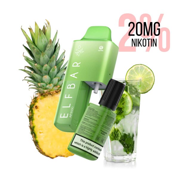 Elfbar - AF5000 Pineapple Mojito Kit de vape jetable