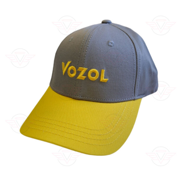 Vozol - Cap grau mit gelbem Schriftzug