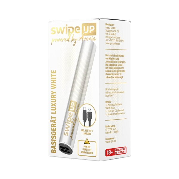 Swipe Up - Batteria Pod Kit Luxury White