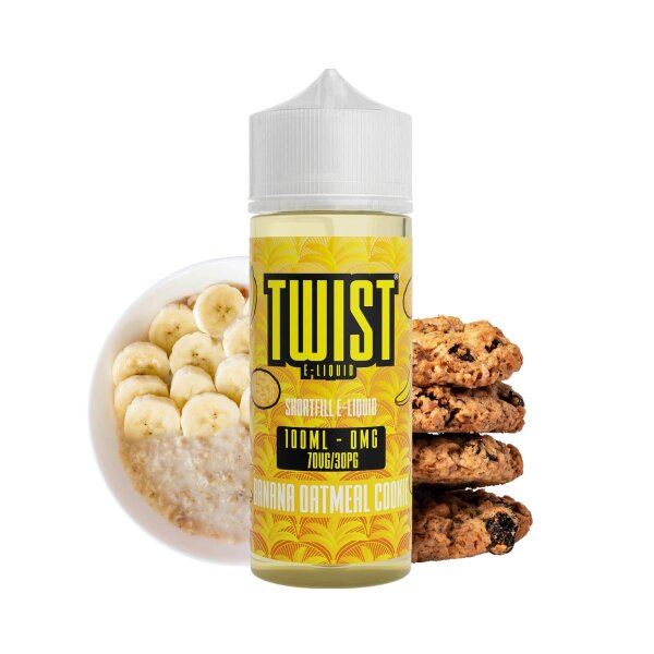 Twist E-liquides - Banana Oatmeal 120ml shortfill